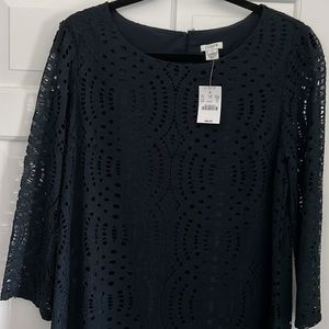 Navy JCrew Shift Dress